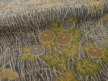 平和屋着物●訪問着 刺繍 草花文 正絹 逸品 AABA1358ck