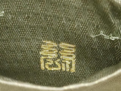 平和屋着物▼六通柄袋帯 切嵌 横段狩猟丸文 金糸 正絹 逸品 AABA1425wj