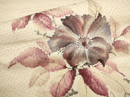 平和屋着物▼太鼓柄袋帯　手描き　絞り　枝花文　正絹　逸品　AABA1678wj