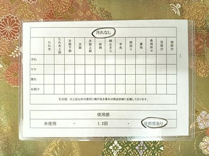 平和屋着物◎六通柄袋帯　唐織　道長花文　金糸　引箔　正絹　逸品　AABA2005yx