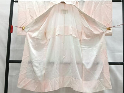 平和屋着物■長襦袢　無双仕立て　几帳花地紋　暈し染め　正絹　逸品　AABA2257es