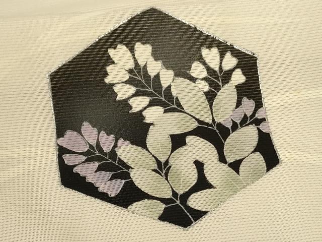 平和屋着物＊夏物 訪問着 絽 亀甲花文 正絹 逸品 AABA2277jd