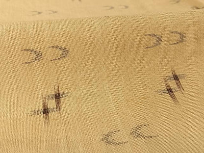 平和屋着物＊夏物　紗紬　琉球絣文様　正絹　逸品　AABA2483np