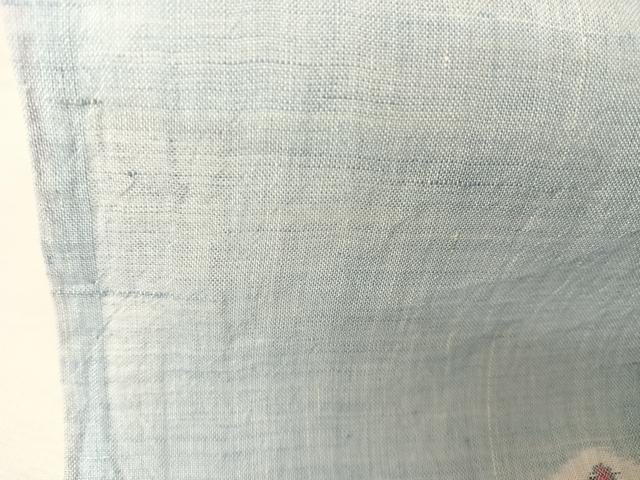 平和屋着物＊夏物 本場小千谷ちぢみ 亀甲花文 麻 逸品 AABA2484np