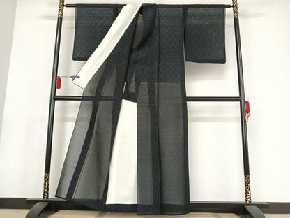 平和屋着物＊夏物 本場大島紬 夏大島 花繋ぎ 正絹 逸品 AABA2488np