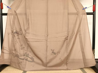 平和屋着物＊夏物 訪問着 本場大島紬 夏大島 中国三大刺繍 汕頭刺繍 スワトウ刺繍  川畑辰吉作 三越扱い 証紙付き 正絹 逸品 AABA2489np