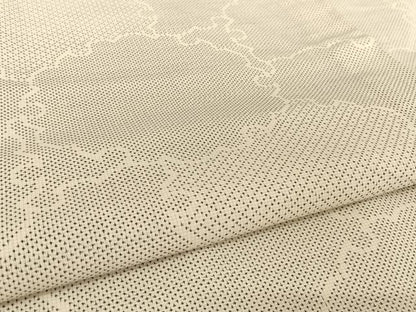 平和屋着物＊夏物　本場大島紬　夏大島　白大島　雪輪文　正絹　逸品　未使用　AABA2494np
