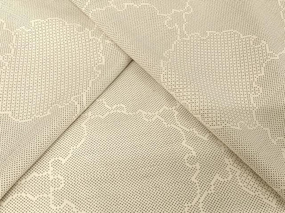 平和屋着物＊夏物　本場大島紬　夏大島　白大島　雪輪文　正絹　逸品　未使用　AABA2494np