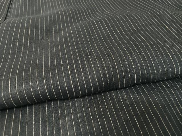 平和屋着物＊夏物 男性 上布 縞 麻 逸品 AABA2499np
