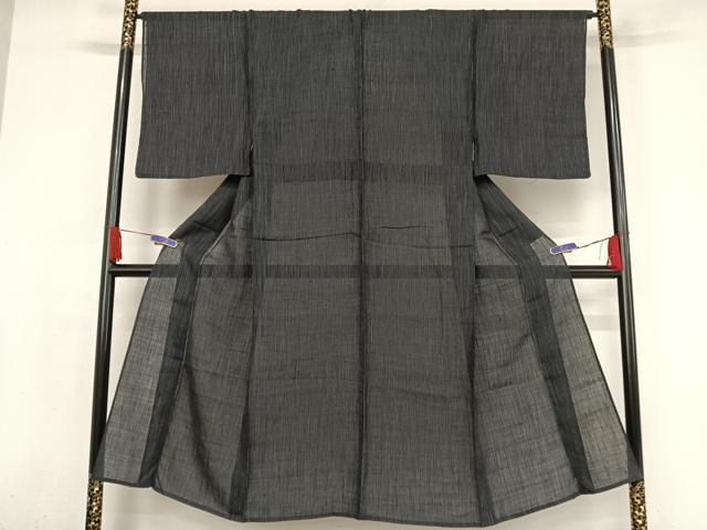 平和屋着物＊夏物 男性 上布 縞 麻 逸品 AABA2500np