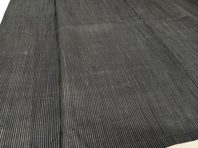 平和屋着物＊夏物 男性 上布 縞 麻 逸品 AABA2500np
