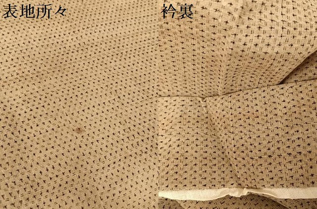平和屋着物＊夏物 越後上布 十字絣 麻 逸品 AABA2501np