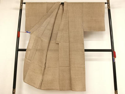 平和屋着物＊夏物 越後上布 十字絣 麻 逸品 AABA2501np