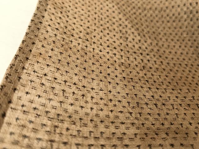 平和屋着物＊夏物 越後上布 十字絣 麻 逸品 AABA2501np