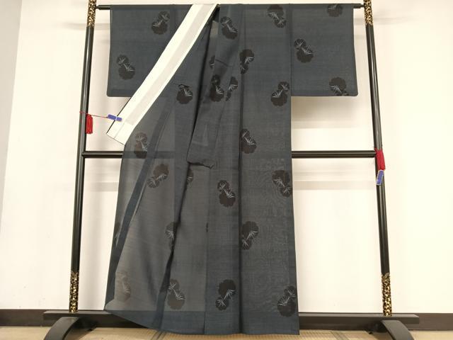 平和屋着物＊夏物 本場大島紬 夏大島 舞花文 正絹 逸品 AABA2502np