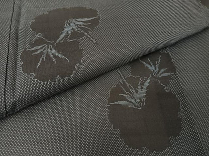 平和屋着物＊夏物 本場大島紬 夏大島 舞花文 正絹 逸品 AABA2502np