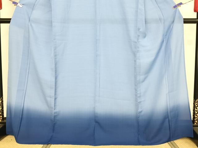平和屋着物＊夏物　訪問着　セオアルファ　霞文　暈し染め　洗える着物　AABA2504np