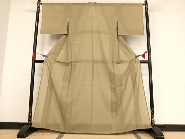 平和屋着物＊夏物　東郷織物謹製　本場大島紬　夏大島　みじん格子　正絹　逸品　AABA2507np