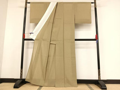 平和屋着物＊夏物　東郷織物謹製　本場大島紬　夏大島　みじん格子　正絹　逸品　AABA2507np