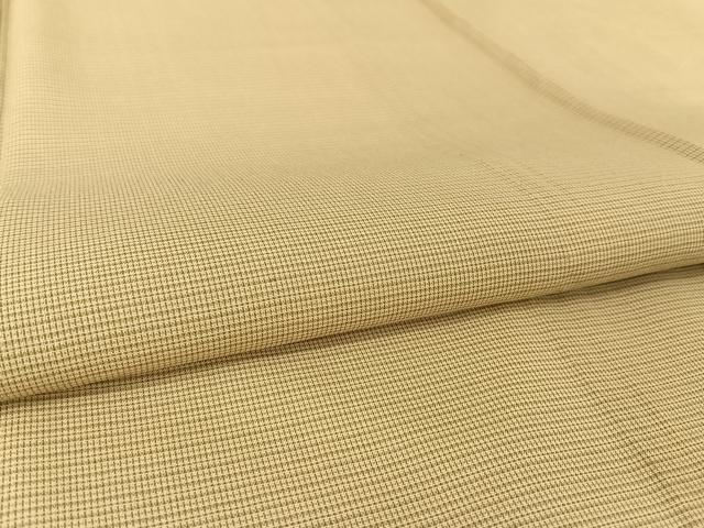 平和屋着物＊夏物　東郷織物謹製　本場大島紬　夏大島　みじん格子　正絹　逸品　AABA2507np