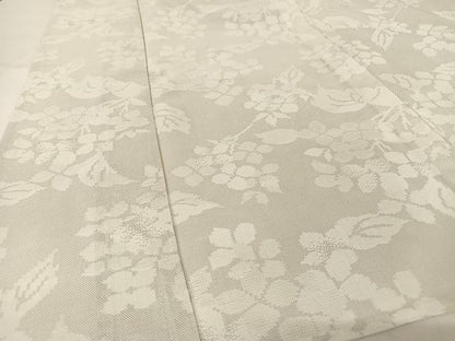 平和屋着物＊夏物 お召 枝花文 正絹 逸品 AABA2510np