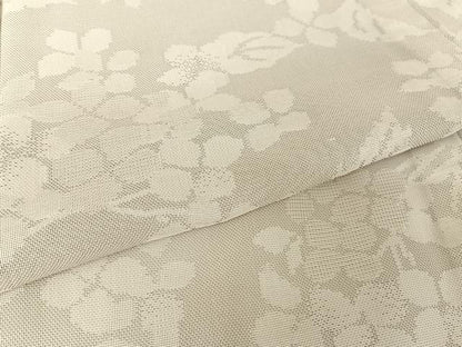 平和屋着物＊夏物 お召 枝花文 正絹 逸品 AABA2510np