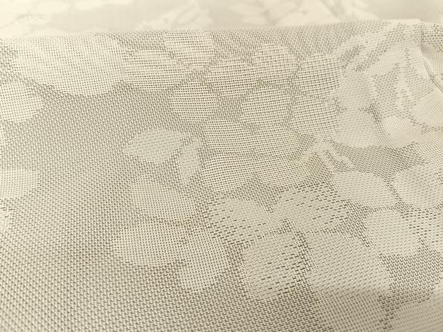 平和屋着物＊夏物 お召 枝花文 正絹 逸品 AABA2510np