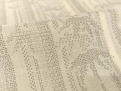 平和屋着物＊夏物 結城紬 夏結城 100亀甲 笹竹文 正絹 逸品 AABA2512np