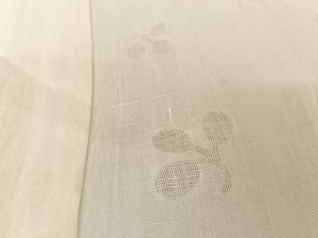 平和屋着物＊夏物　長襦袢　萩紋紗　麻　逸品　AABA2514np