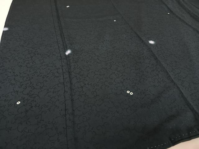 平和屋着物○三代目吉三郎 小紋 宝多留絞り ホタル絞り 花唐草地紋 証紙