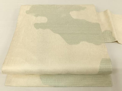 平和屋着物＊夏物 九寸名古屋帯 霞文 正絹 逸品 AABA2547np
