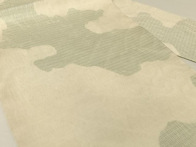 平和屋着物＊夏物 九寸名古屋帯 霞文 正絹 逸品 AABA2547np