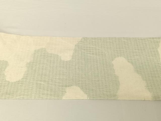 平和屋着物＊夏物 九寸名古屋帯 霞文 正絹 逸品 AABA2547np