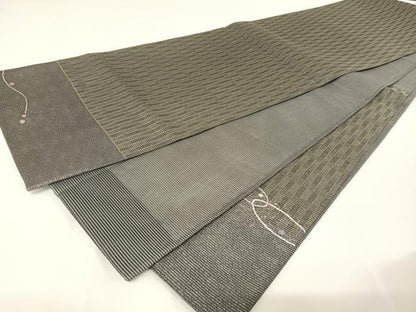 平和屋着物＊夏物　六通柄袋帯　丸繋ぎ　金銀糸　正絹　逸品　AABA2552np