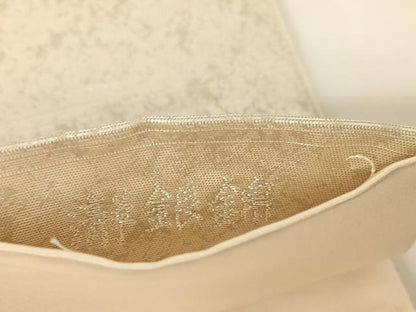 平和屋着物●加賀友禅の巨匠　初代　由水十久　西陣　長嶋成織物　ながしま帯　太鼓柄袋帯　富樫　瀞銀錦　正絹　逸品　AABA2592np