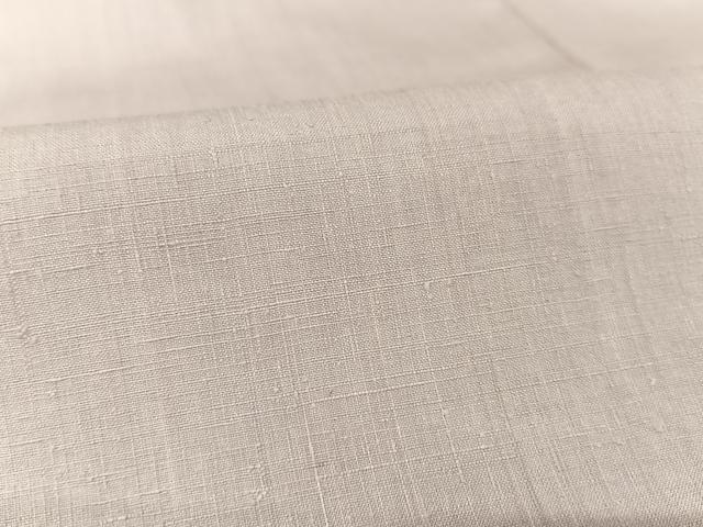 平和屋着物●本場結城紬　重要無形文化財　色無地　牡丹鼠色　正絹　逸品　AABA2627np