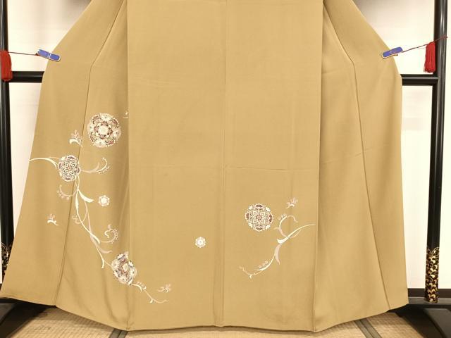 平和屋着物●訪問着 正倉院花文 金彩 三越扱い 正絹 逸品 AABA2636np