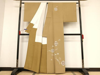 平和屋着物●訪問着 正倉院花文 金彩 三越扱い 正絹 逸品 AABA2636np