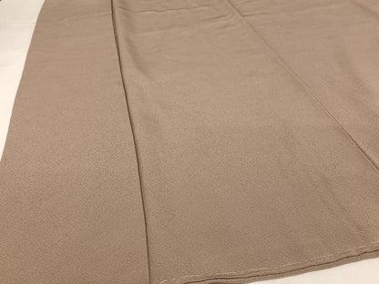 平和屋着物●上質な色無地　作家物　鉄線染　茶鼠色　正絹　逸品　AABA2638np