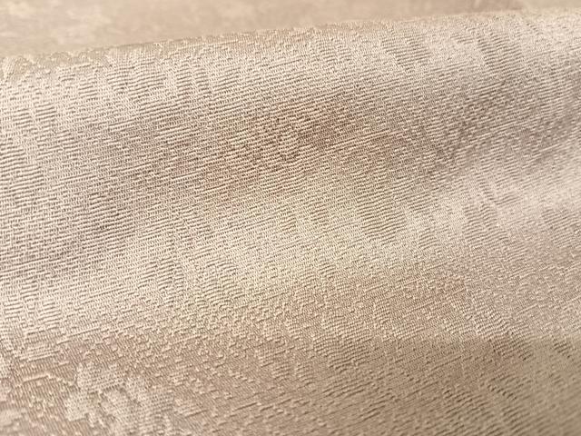 平和屋着物●上質な色無地 作家物 利休彩夢 紋意匠 鳩羽色 正絹 逸品 AABA2642np
