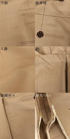 平和屋着物●上質な紬 丸文 正絹 逸品 AABA2645np
