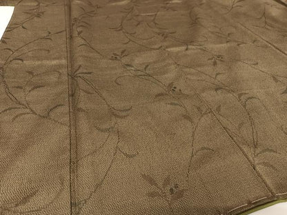 平和屋着物●お召　枝花文　正絹　逸品　未使用　AABA2657np