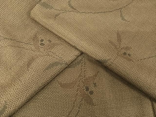 平和屋着物●お召　枝花文　正絹　逸品　未使用　AABA2657np
