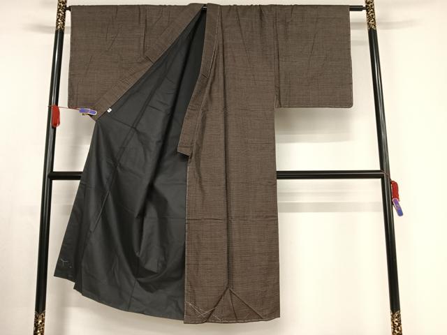 平和屋着物●男性 本場大島紬 アンサンブル 手織 100亀甲 総詰め 証紙付き 正絹 逸品 AABA2664np