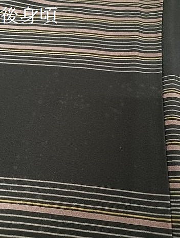 平和屋着物●上質な小紋　縞　正絹　逸品　AABA2671np