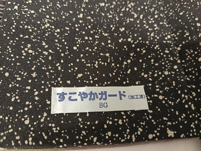 平和屋着物●上質な小紋　縞　正絹　逸品　AABA2671np