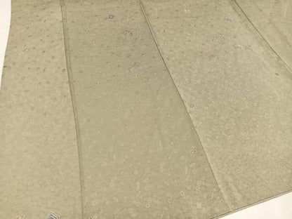 平和屋着物●上質な小紋　番傘花文　金彩　正絹　逸品　AABA2689ph