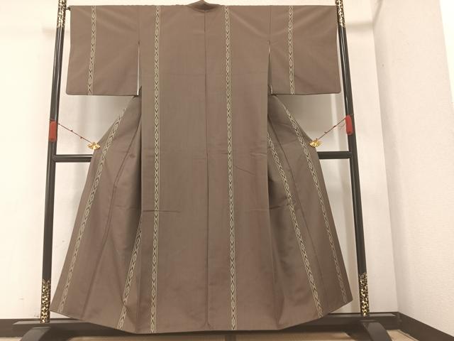 平和屋着物●上質な紬 間道 正絹 逸品 AABA2714ph