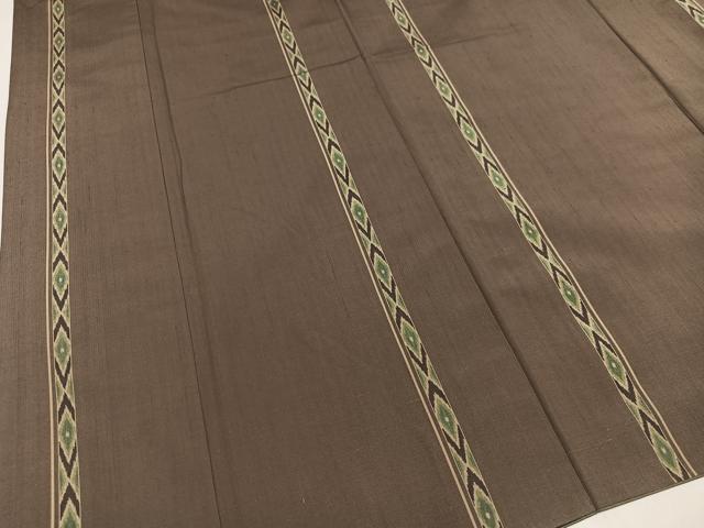 平和屋着物●上質な紬 間道 正絹 逸品 AABA2714ph