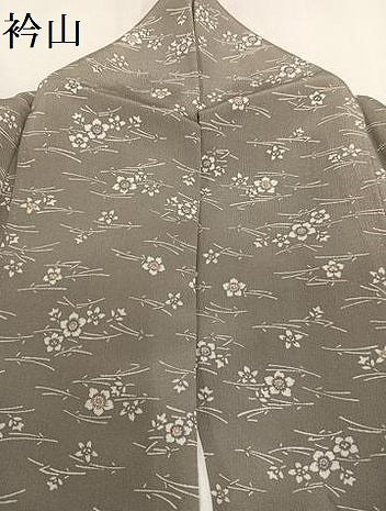 平和屋着物●上質な小紋　草花文　正絹　逸品　AABA2717ph